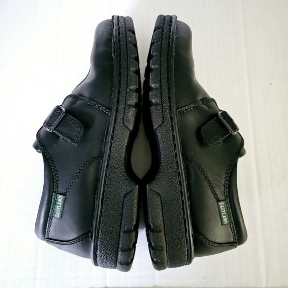 Eastland syracuse shoes size 9 black leather slip-on walking casual woman - Picture 5 of 12